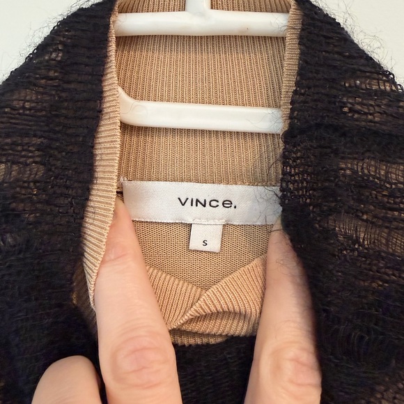 Vince Ladder Cotton & Mohair Blend Mockneck - Picture 4 of 8
